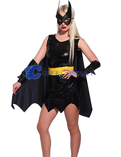 Batman Costume Batgirl Simple Black Dress
